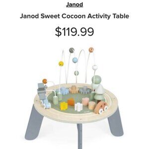 Janod sweet cocoon activity table
